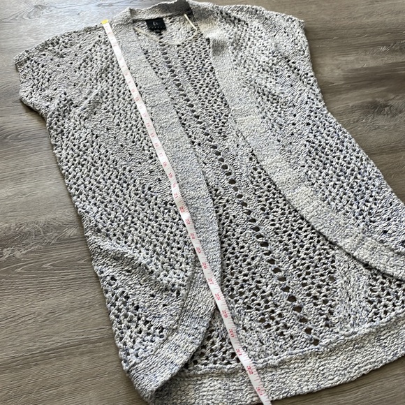 Bobeau | Marled Cocoon Open Knit Cardigan - Picture 8 of 8